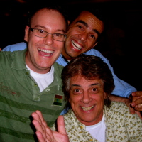 Keco com Márcio Antonucci (Diretor Musical da Record) e Clodoaldo. (2007)
